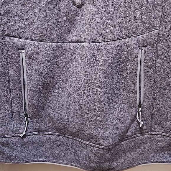 Northgate heather grey 1/2 zip front hoodie size medium - Picture 3 of 6